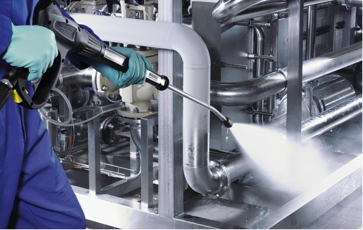 What should be noted when using industrial cleaning agents?